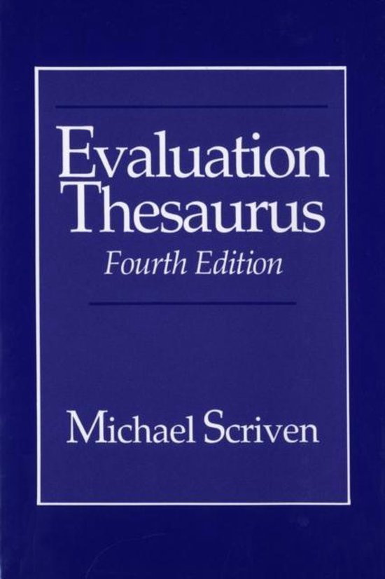 Evaluation Thesaurus