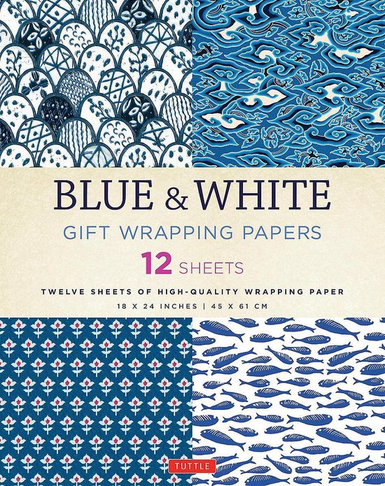 Blue & White Gift Wrapping Papers