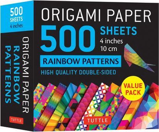 Origami Paper 500 sheets Rainbow Patterns 4 (10 cm)