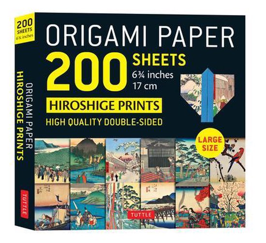 Origami Paper 200 Sheets Japanese Hiroshige Prints 6.75