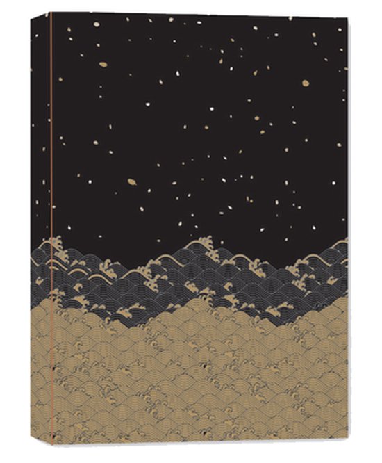 Journal- Golden Waves Dotted Hardcover Journal