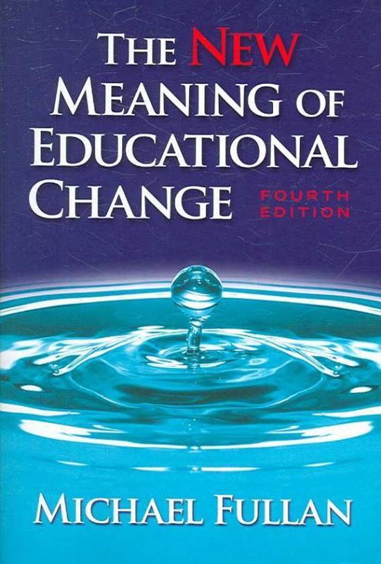 The New Meaning of Educational Change