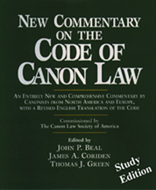 New Commentary on the Code of Canon Law (Study Edition)