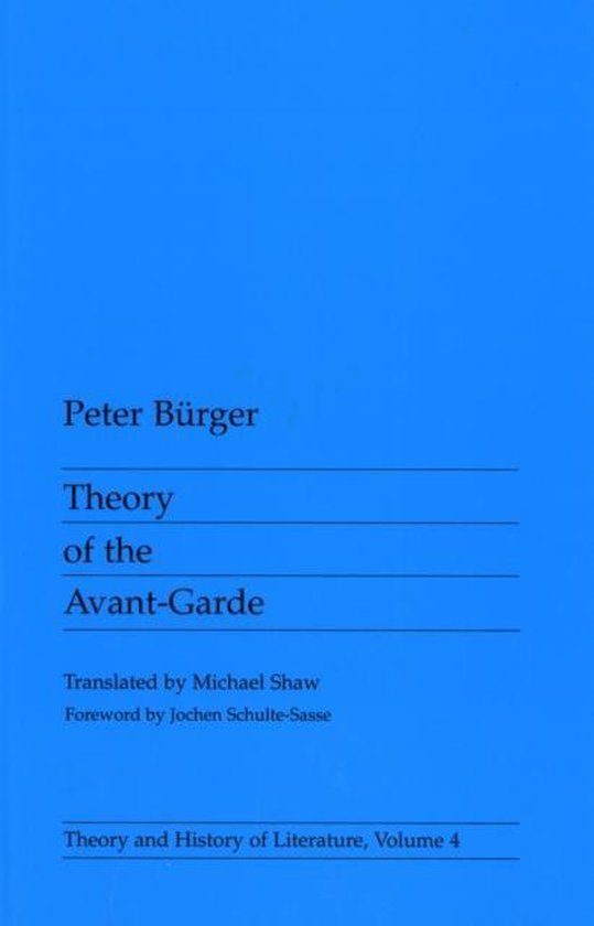 Theory Of The Avant Garde