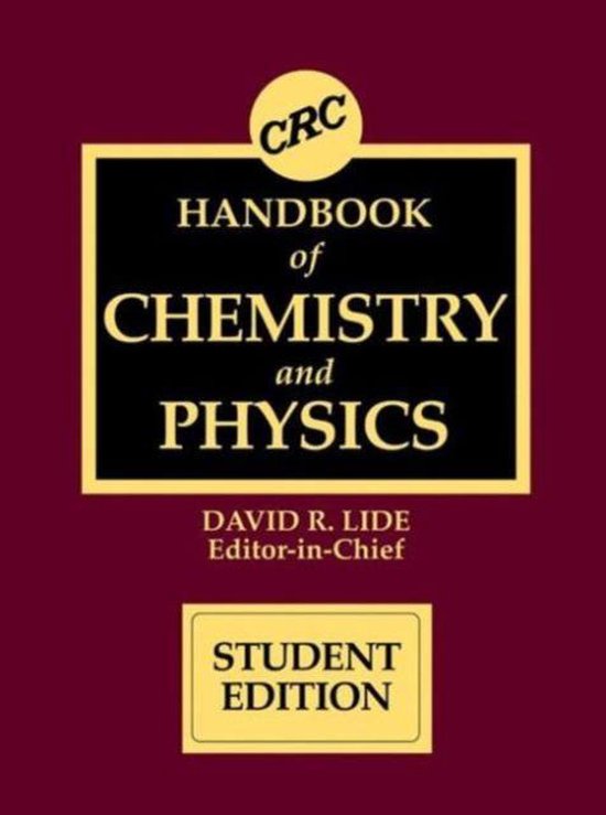 CRC Handbook of Chemistry and Physics