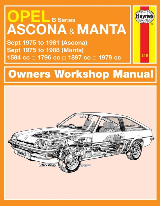 Opel Ascona & Manta (B Series) (Sept 75 - 88) Haynes Repair Manual