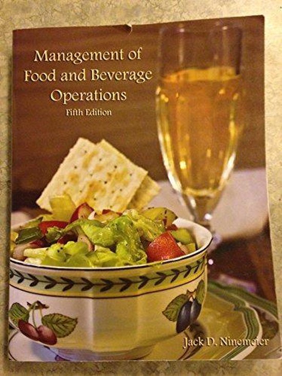 Management of Food and Beverage Operations