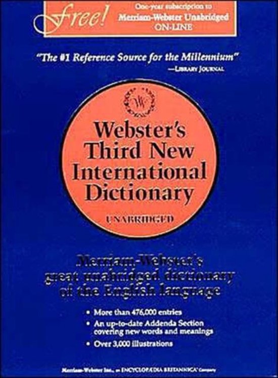 Webster's Third New International Dictionary, Unabridged