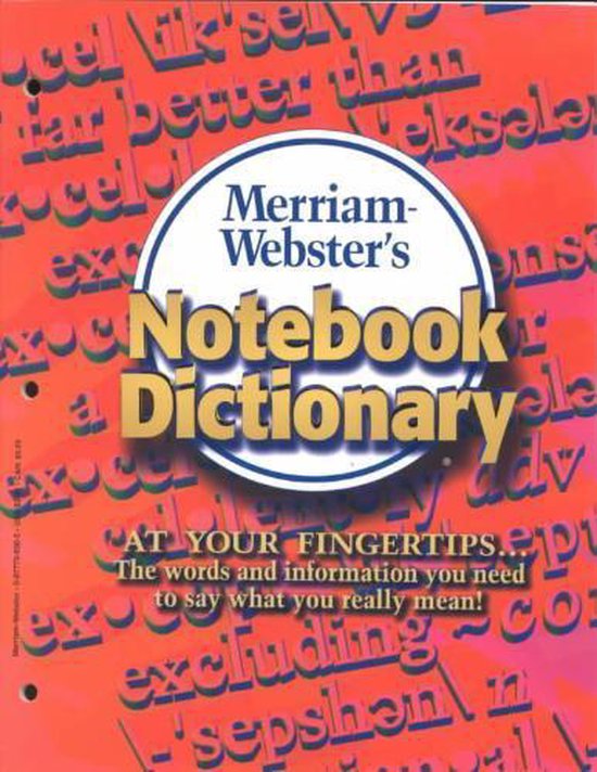 Merriam-Webster's Notebook Dictionary