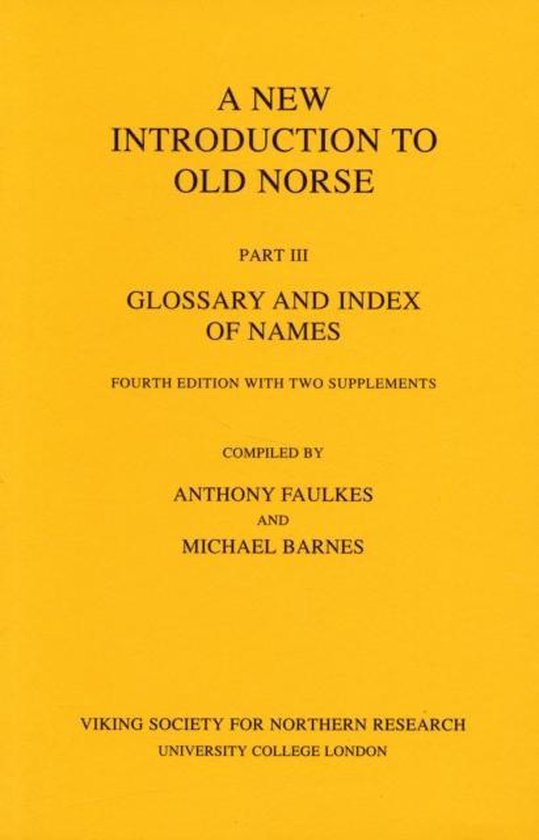 A New Introduction to Old Norse