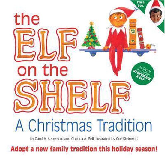 The Elf on the Shelf Boy Dark Doll with Book