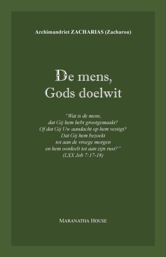 De mens, Gods doelwit: Wat is de mens, dat Gij hem hebt grootgemaakt ... (Job 7