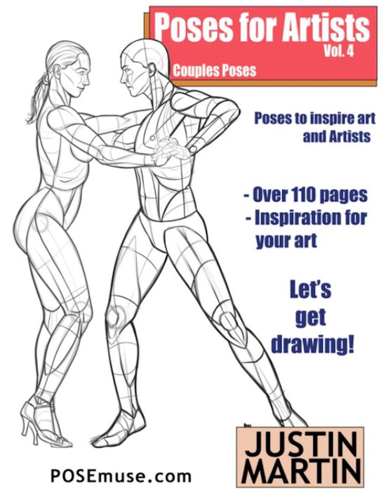 Pose Reference Book Series - Poses for Artists Volume 4: Couples Poses