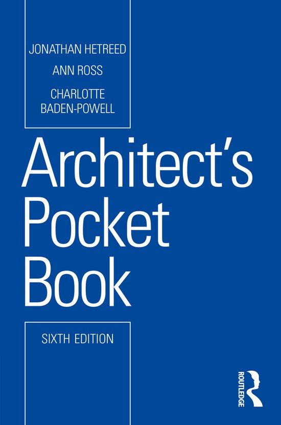 Routledge Pocket Books- Architect's Pocket Book