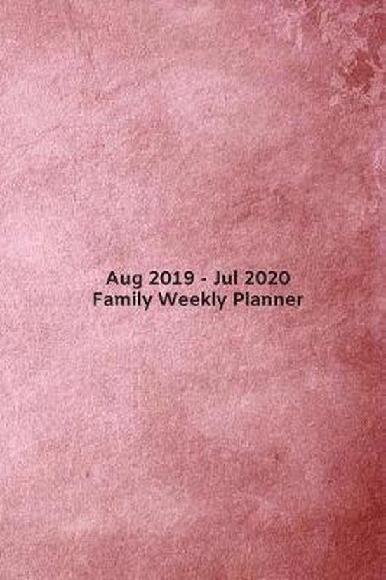 2019-2020 Family Weekly Planner