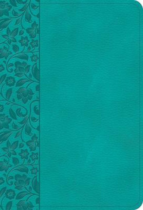 NASB Large Print Compact Reference Bible, Teal Leathertouch