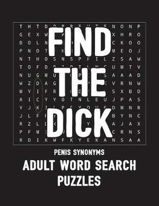 Find The Dick Penis Synonyms Adult Word Search Puzzles