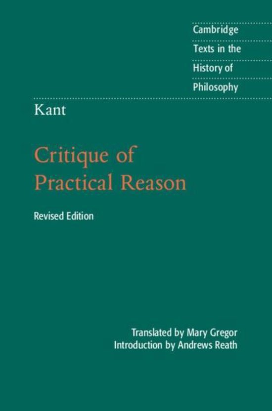 Kant Critique Of Practical Reason 2Nd Ed