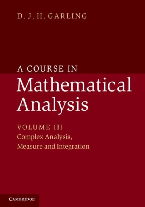 Course In Mathematical Analysis: Volume 3, Complex Analysis,