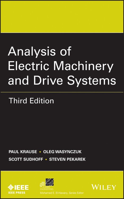 Analysis Of Electric Machinery And Drive Systems