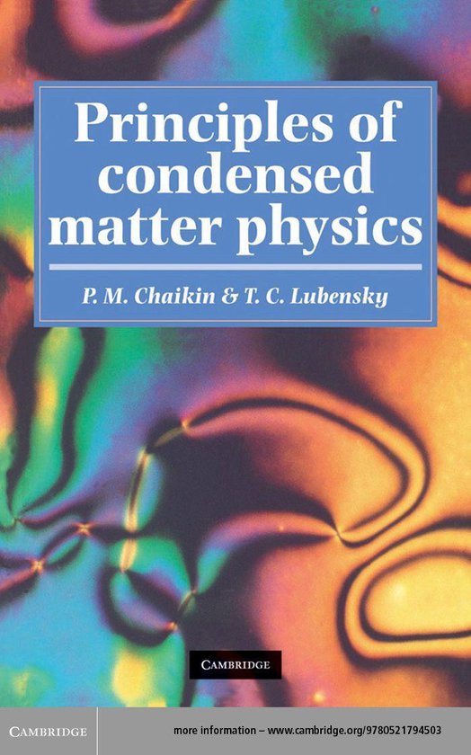 Principles of Condensed Matter Physics