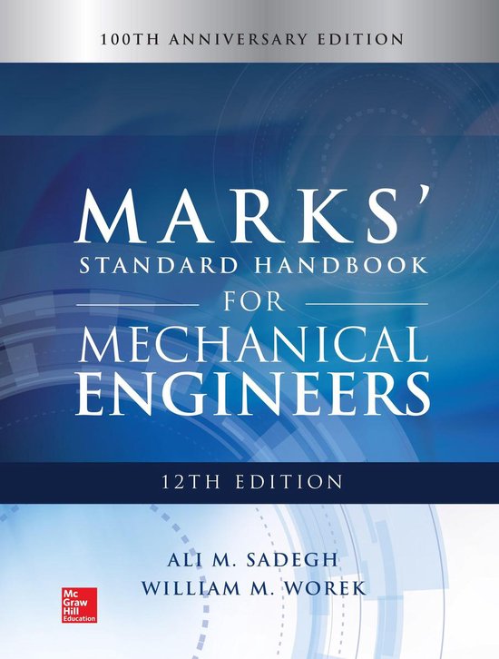 Marks' Standard Handbook for Mechanical Engineers, 12th Edition