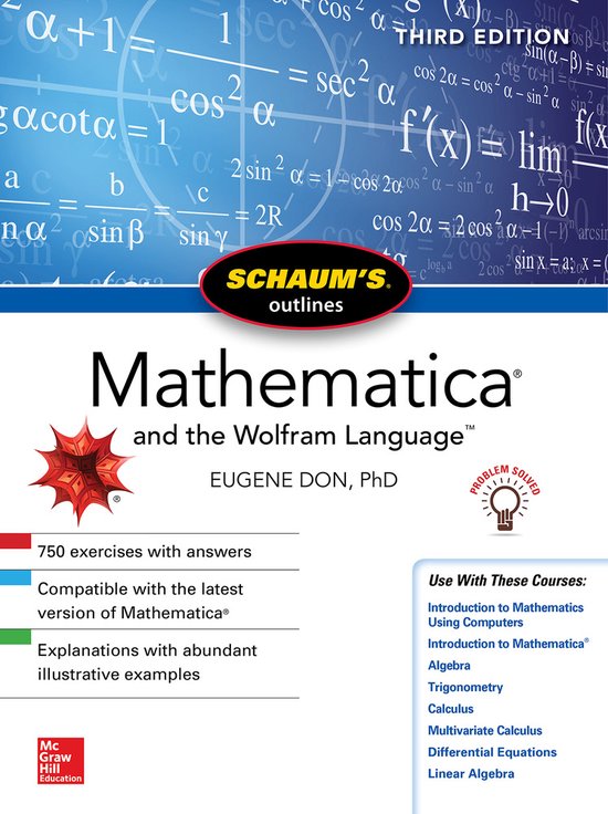 Schaum's Outline of Mathematica, Third Edition