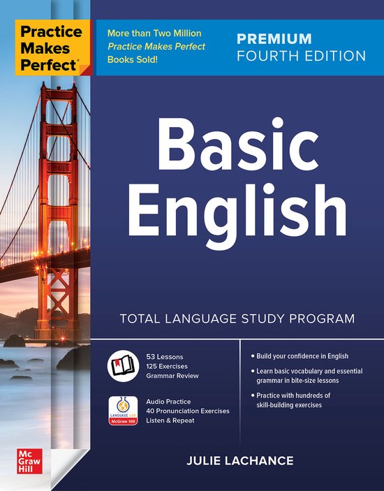 Practice Makes Perfect: Basic English, Premium Fourth Edition