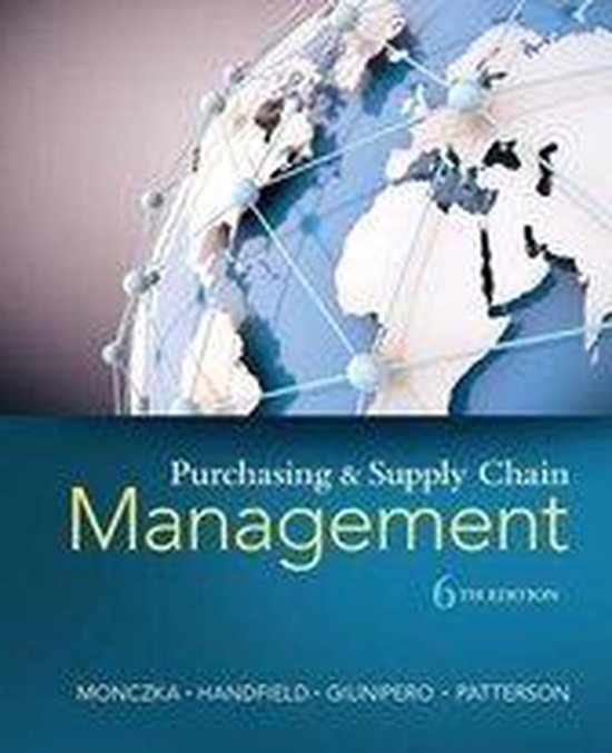 Purchasing and Supply Chain Management