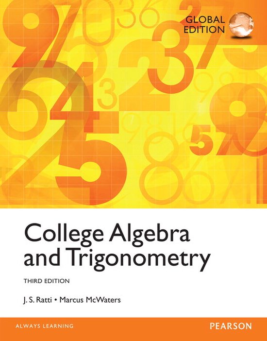 College Algebra And Trigonometry, Global Edition