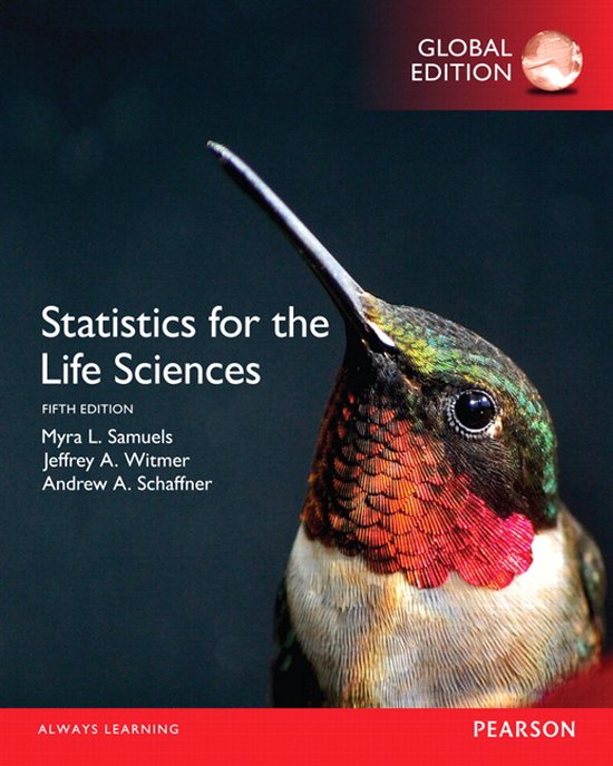 Statistics for the Life Sciences, Global Edition