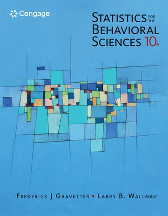 Statistics for the Behavioral Sciences