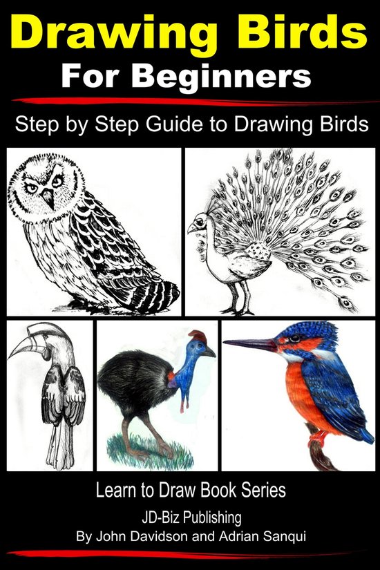 Learn to Draw - Drawing Birds for Beginners: Step by Step Guide to Drawing Birds