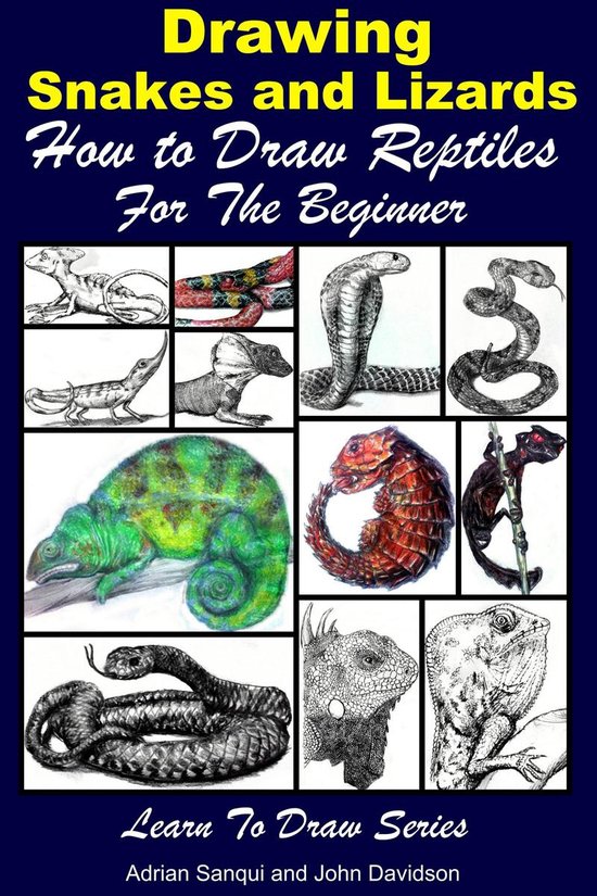 Learn to Draw - Drawing Snakes and Lizards: How to Draw Reptiles For the Beginner