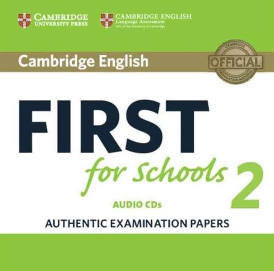 Cambridge English First for Schools 2 Audio Cds (2)