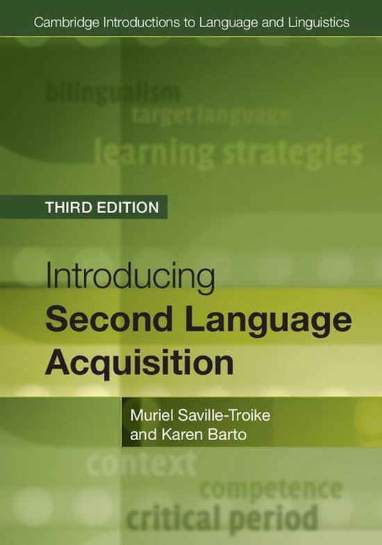 Cambridge Introductions to Language and Linguistics - Introducing Second Language Acquisition