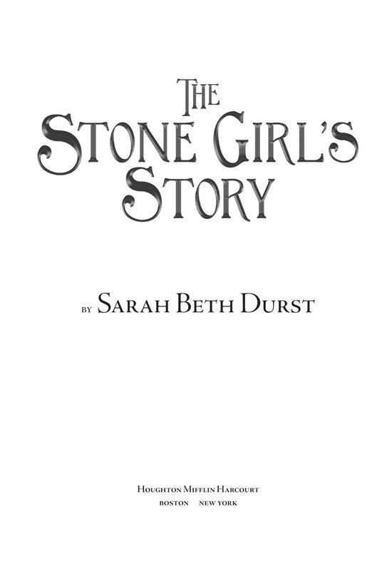 The Stone Girl's Story
