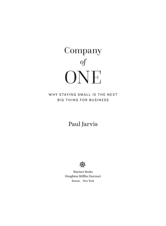 Company Of One