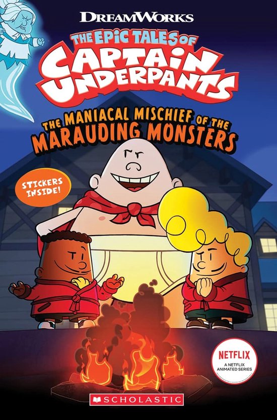 Captain Underpants: Maniacal Mischief of the Marauding Monsters (with stickers)