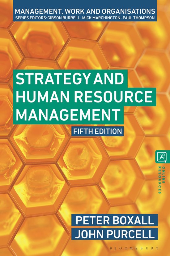 Management, Work and Organisations- Strategy and Human Resource Management