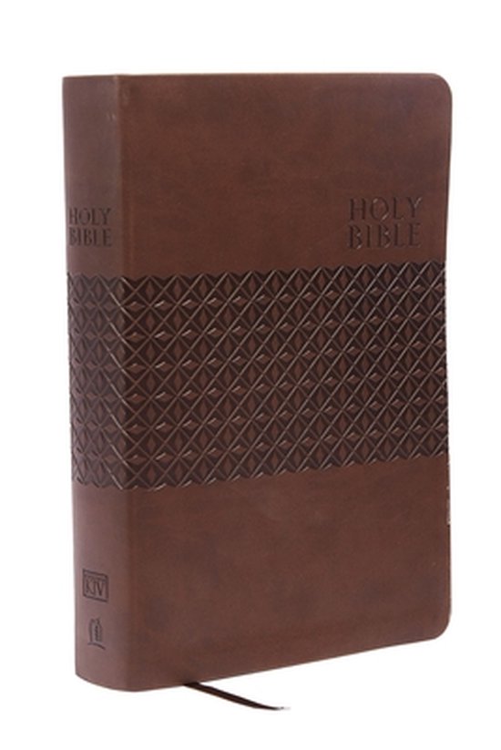 KJV Study Bible, Large Print, Leathersoft, Brown, Red Letter