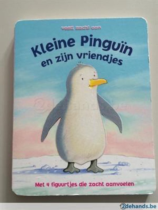 Kleine pinguin en zijn vriendjes met 4 figuurtjes die zacht aanvoelen