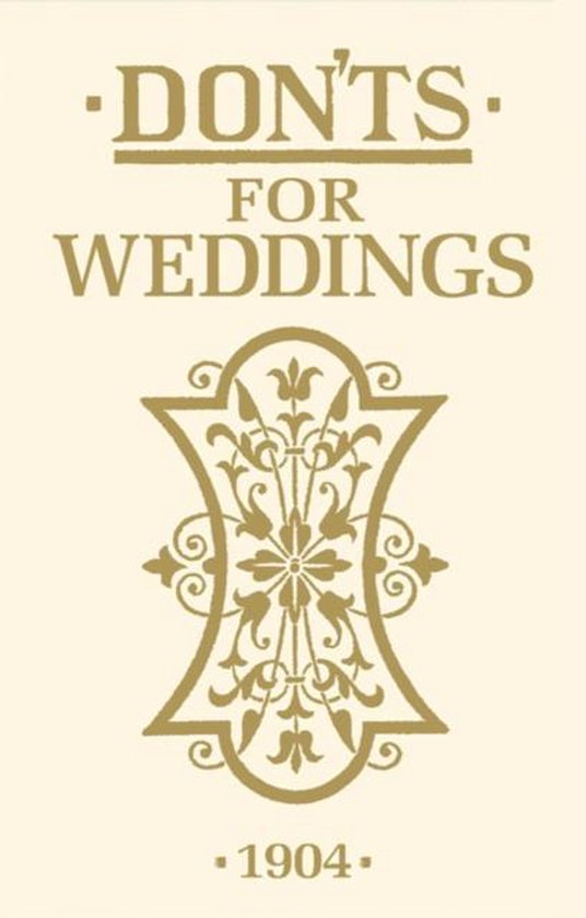 Don'ts For Weddings