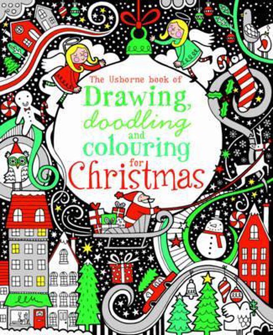 The Usborne Book of Drawing, Doodling & Colouring for Christmas