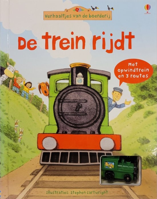 De trein rijdt