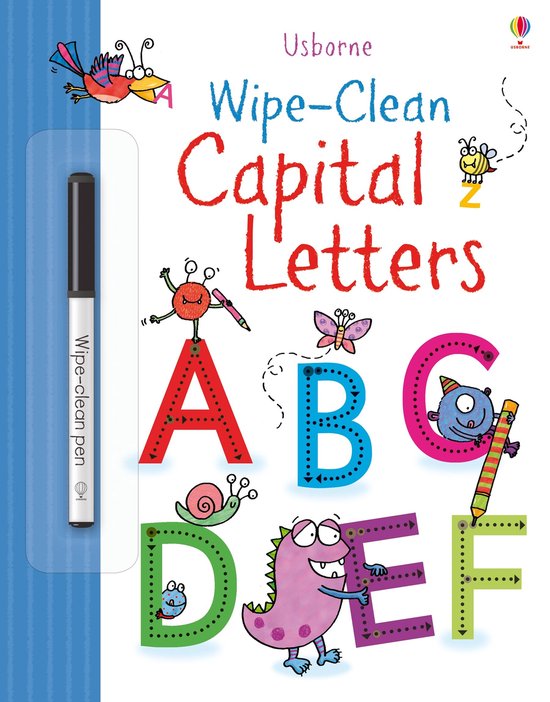 Wipe clean Capital Letters