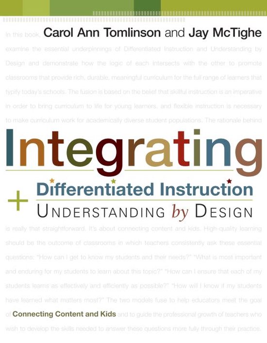 Integrating Differentiated Instruction and Understanding by Design