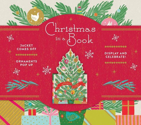 Christmas in a Book UpLifting Editions Jacket comes off Ornaments pop up Display and celebrate