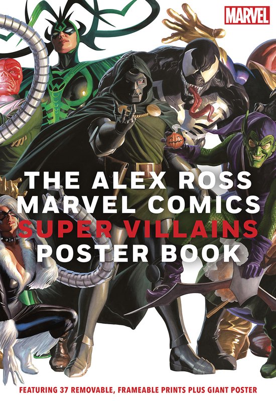 Alex Ross Marvel Comics Super Villains Poster Book