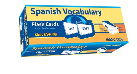 Spanish Vocabulary Flash Cards